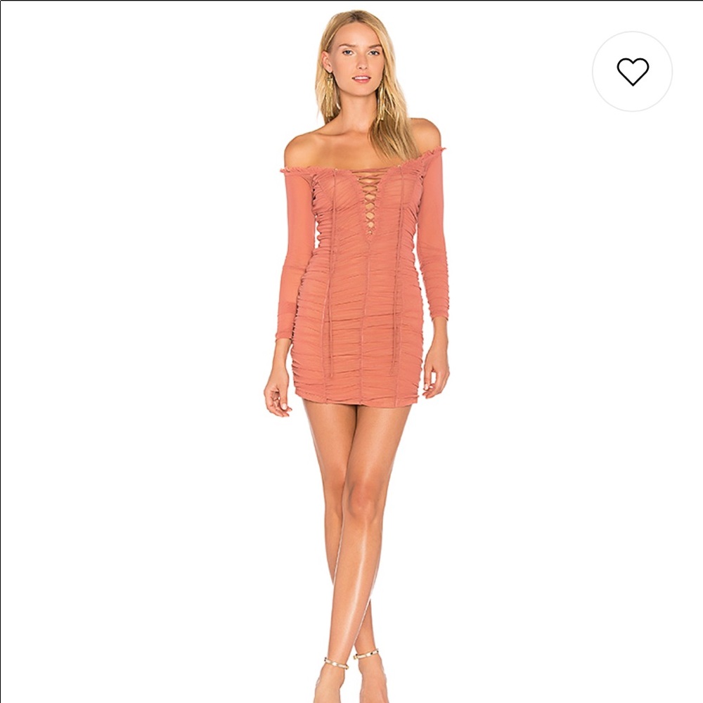 Deep blush mini dress